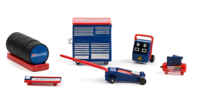 Greenlight 16080-B 1/64 Scale BFGoodrich Shop Tool Accessories Pack Shop Tool Accessories
