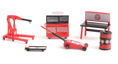 Greenlight 16080-C 1/64 Scale Marvel Mystery Oil Shop Tool Accessories Pack Shop