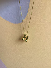 Load image into Gallery viewer, Bubble Letter Initial Necklace