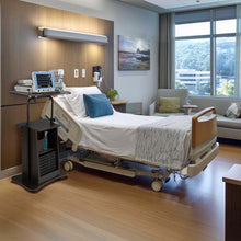 Load image into Gallery viewer, Yescom Height-Adjustable Rolling Laptop Cart with Storage