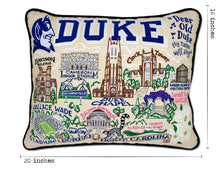 Load image into Gallery viewer, Duke University Collegiate Embroidered Pillow by CatStudio