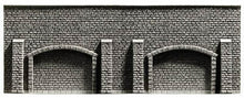 Load image into Gallery viewer, Noch 58058 HO Scale Profi-Plus Scenic Components -- Arcade Wall (gray brick)