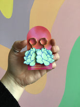 Load image into Gallery viewer, Peony Statement Earrings