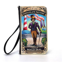 Load image into Gallery viewer, Charlie and the Chocolate Factory Book Wallet Wristlet