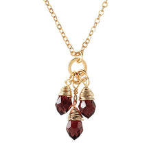 Load image into Gallery viewer, 18&quot; Ultra Violet Chemistry Necklace | Cut Glass and Hand-Wrapped Beads | Ready for Gifting in a Glass Test Tube