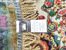 Load image into Gallery viewer, Tache Elegant Ivory Colorful Ornate Paisley Woven Tapestry Tablecloth (18193)