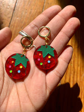 Load image into Gallery viewer, Tomato Pin Cushion Acrylic Earrings