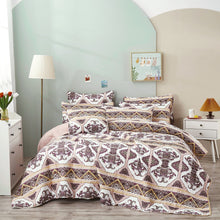 Load image into Gallery viewer, DaDa Bedding Majestic Oriental Kilim Bedspread - Royal Persian Traditional Design Intricate Ornate Ornament Print Coverlet w/ Shams