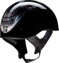 Load image into Gallery viewer, Z1R, Z1R Vagrant Helmet USA Skull Black Small 0103-1308 - Motorcycle Helmet with Drop-Down Sun Visor and Removable Liner