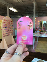 Load image into Gallery viewer, Teeny Stainless Steel Star Hoops