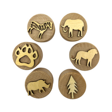 Load image into Gallery viewer, **Pre-order (Ships in 3-4 Weeks)**Wooden Playdough Stampers Set