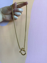 Load image into Gallery viewer, Horseshoe Lock Titanium Necklace