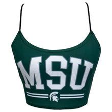 Load image into Gallery viewer, Michigan State Green Spaghetti Tank
