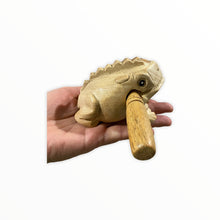 Load image into Gallery viewer, Natural wooden frog
