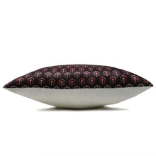 Load image into Gallery viewer, Block Print Paisley Pillow Cover, Floral Brown Pillow Cover