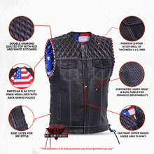 Load image into Gallery viewer, Throtlex Men's Leather Vest