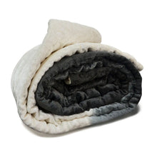 Load image into Gallery viewer, Black Ombre Velvet Quilt
