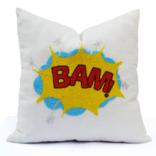 Load image into Gallery viewer, BAM! Pop Art Pillow Cover