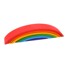 Load image into Gallery viewer, 6 Pcs Wooden Rainbow Bridge Stacking Building Blocks