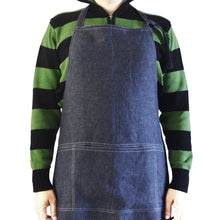 Load image into Gallery viewer, Cooking Apron For Men In Denim Blue Linen