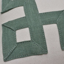 Load image into Gallery viewer, Beige Greek Key Pillow Cover