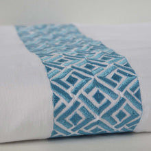 Load image into Gallery viewer, Embroidered Chippendale Duvet Cover -White 300 TC Embroidery Bedding