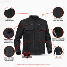 Load image into Gallery viewer, Mens Rough Rub-Off Denim Jacket