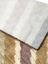 Load image into Gallery viewer, Tache 20x32 Inch Striped Brown and Beige Bathroom Rugs (TARBS2032)