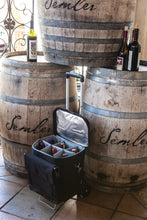 Load image into Gallery viewer, Cellar 6-Bottle Wine Carrier &amp; Cooler Tote with Trolley