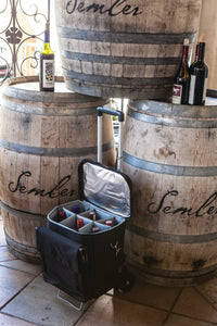 Cellar 6-Bottle Wine Carrier & Cooler Tote with Trolley