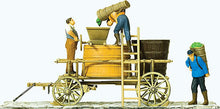 Load image into Gallery viewer, Preiser 30398 HO Scale Wine Wagon Standing w/Vat &amp; Grape Press Details