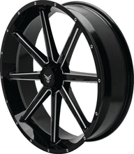 Load image into Gallery viewer, QuadBoss, QuadBoss Slicer 24X7 Off-Road Wheel with Limited Edition Bull Logo Center Caps