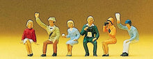 Load image into Gallery viewer, Preiser 10025 HO Scale Sports &amp; Recreation -- Seated Spectators pkg(6)
