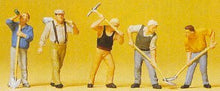 Load image into Gallery viewer, Preiser 10461 HO Scale People Working -- Workers w/Picks &amp; Shovels