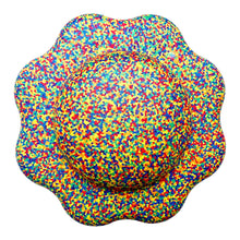 Load image into Gallery viewer, **Pre-order (Ships in 3-4 Weeks)**Flower-shaped Balance Board for Stepping Stones in Rainbow Confetti