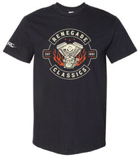 Load image into Gallery viewer, RC Rocker Vintage Black Mens Motorcycle  T-Shirt