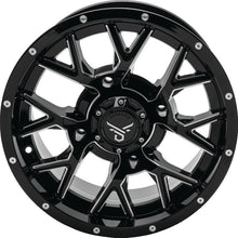 Load image into Gallery viewer, QuadBoss, QuadBoss Barbwire 14x7 Wheel - 5+2 Offset, 4/137 Bolt Pattern, Milled Finish