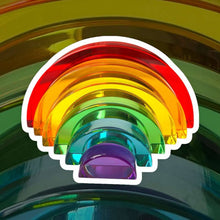 Load image into Gallery viewer, **Pre-order (Ships in 1-2 Weeks)**6-Piece Small Crystal Clear Rainbow Lucite Blocks – High Transparency Acrylic