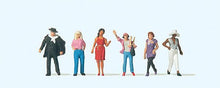 Load image into Gallery viewer, Preiser 10785 HO Scale Passers By -- Set 2 pkg(6)