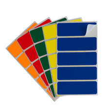 Load image into Gallery viewer, 1&quot; x 3&quot; Removable Color-Code Rectangle Label Variety Kit (Primary Colors): 150/Pack