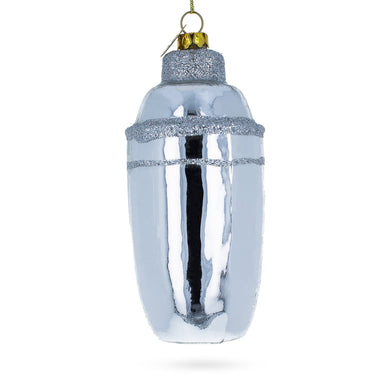 Bar Cocktail Shaker Glass Christmas Ornament