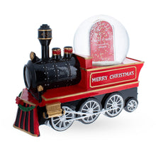Load image into Gallery viewer, Train with Picture Frame Musical Christmas Water Snow Globe