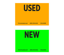 Load image into Gallery viewer, 2&quot; x 3&quot; Removable &quot;New&quot; and &quot;Used&quot; Labels: 500/Roll