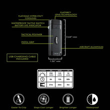 Load image into Gallery viewer, FLATEYE™ Rechargeable FR-250 Flashlight – 250 Lumens