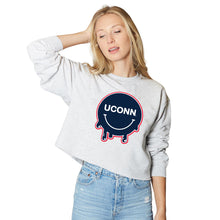 Load image into Gallery viewer, UConn Smile Gray Crewneck