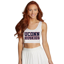 Load image into Gallery viewer, UConn Block Crop Tank Top