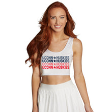 Load image into Gallery viewer, UConn Repeat Crop Tank Top