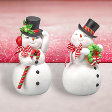 Load image into Gallery viewer, 12&quot; Jolly Snowman w/ Candy Cane by December Diamonds