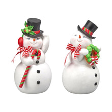 Load image into Gallery viewer, 12&quot; Jolly Snowman w/ Candy Cane by December Diamonds