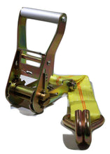 Load image into Gallery viewer, 2&quot; Heavy Duty Flatbed Ratchet Strap w/ Wire Hooks